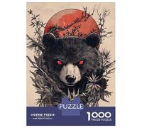 Rompecabezas para Adultos De 1000 Piezas Panda Bear Sunset Japan Rompecabezas para Adultos Juego Práctico Corte De Precisión 52x38cm/1000pcs