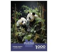 Rompecabezas para Adultos De 1000 Piezas Panda Bears in Bamboo Forest Rompecabezas para Adultos Juegos Familiares Arte De Pared Oferta como Regalos para Toda La Familia 52x38cm/1000pcs