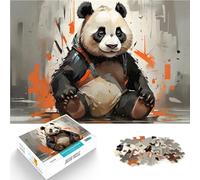 Rompecabezas para Adultos de 1000 Piezas Panda en un arnés Reducción del estrés Interesante Regalos de cumpleaños, Regalos, Arte Mural 75x50cm