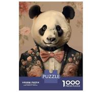 Rompecabezas para Adultos De 1000 Piezas Panda Funny Animal Rompecabezas para Adultos Juegos Divertidos para La Diversión Familiar Juego Desafiante Regalos 38x26cm/1000pcs