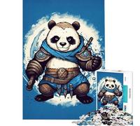Rompecabezas para Adultos de 1000 Piezas Panda Guerrero Juguete adictivo para Cultivar la Paciencia Juego Divertido Educativo Regalo de cumpleaños (tamaño 50x75cm)