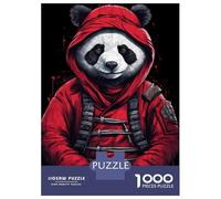 Rompecabezas para Adultos De 1000 Piezas Panda Ninja Rompecabezas para Adultos Juego Familiar Pero Divertido Y Humorístico Cumpleaños 70x50cm/1000pcs