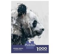 Rompecabezas para Adultos De 1000 Piezas Panda Profile Painting Rompecabezas para Adultos Juego Práctico Oferta De Regalo De Cumpleaños como Regalos para Toda La Familia 70x50cm/1000pcs