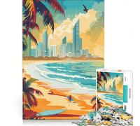 Rompecabezas para Adultos de 1000 Piezas, Paraíso de la Costa Dorada, Juguetes para armar, Reto para completar, Colección de Artistas, Bellas Artes 50x75cm