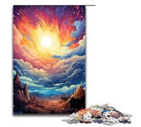 Rompecabezas para Adultos de 1000 Piezas: Paraíso psicodélico Colorido Cada Pieza es única Juego desafiante y Divertido para Toda la Familia (tamaño 75 x 50 cm)