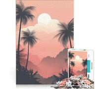 Rompecabezas para Adultos de 1000 Piezas Paraíso Tropical Juego práctico Actividades Divertidas para Hacer en casa fortalece el Amor Entre Parejas 38x26cm