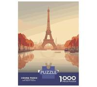 Rompecabezas para Adultos De 1000 Piezas Paris Eiffel Tower Travel Rompecabezas para Adultos Juguetes Antiestrés Análisis Y Lógica Oferta como Regalos para Toda La Familia 70x50cm/1000pcs