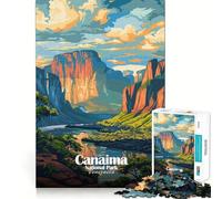 Rompecabezas para Adultos de 1000 Piezas,Parque Nacional Canaima,Venezuela Ilustración Juego de Ajuste preciso Juguete Inteligente para el Cerebro Tiempo Libre Regalo de cumpleaños para la Mente