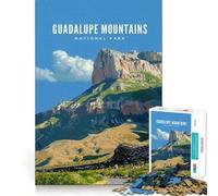 Rompecabezas para Adultos de 1000 Piezas,Parque Nacional de Las Montañas Guadalupe,Corte, Divertido,desafío Inteligente,Juego Tranquilo,Divertido,Regalo de Arte navideño (50x75cm)
