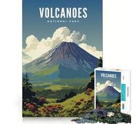 Rompecabezas para Adultos de 1000 Piezas Parque Nacional de los Volcanes, diseño de Bordes Finos, Juego cognitivo, Juguete Relajante, decoración navideña para Pared (50x75cm)