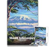 Rompecabezas para Adultos de 1000 Piezas, Parque Nacional del Monte Kilimanjaro, Tanzania, Juegos relajantes, Vacaciones en casa, Pasatiempos, Regalos de Amigo Secreto, tamaño 50x75cm