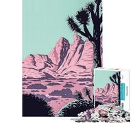 Rompecabezas para Adultos de 1000 Piezas Parque Nacional Joshua Tree Juguetes Juegos Educativos Juegos Familiares Desafío Difícil Regalos de Amigo Invisible (Tamaño 75x50cm)