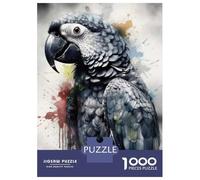 Rompecabezas para Adultos De 1000 Piezas Parrot Beauty Black Ink Rompecabezas para Adultos Juguetes Antiestrés Decoración Actividades Divertidas En Casa 38x26cm/1000pcs