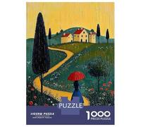 Rompecabezas para Adultos De 1000 Piezas Path to Home - Naïf Whimsical Journey Art Rompecabezas para Adultos Juguetes Antiestrés Decoración Actividades Divertidas En Casa 52x38cm/1000pcs