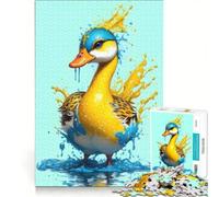 Rompecabezas para Adultos de 1000 Piezas Patito Deslumbrante, Juguetes para armar, Carrera de Velocidad Manual, con Piezas de Formas aleatorias Que encajan Perfectamente 50x75cm