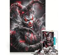 Rompecabezas para Adultos de 1000 Piezas: Payaso Malvado de Terror, Juegos relajantes, reducción del estrés, colección de Artistas, Bellas Artes 50x75cm