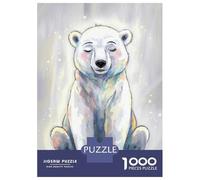 Rompecabezas para Adultos De 1000 Piezas Peaceful Polar Bear Rompecabezas para Adultos Juegos Divertidos Pero Divertidos Y Humorísticos Cumpleaños 52x38cm/1000pcs