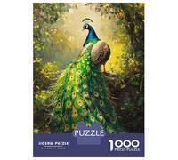 Rompecabezas para Adultos De 1000 Piezas Peacock in The Forest -1 Rompecabezas para Adultos Juego De Ingenio para La Diversión Familiar Actividades Divertidas En Casa, 70x50cm/1000pcs