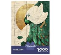Rompecabezas para Adultos De 1000 Piezas Peacock with Golden Accents Rompecabezas para Adultos Juego De Ingenio Regalo De Cumpleaños Desafío Educativo 38x26cm/1000pcs