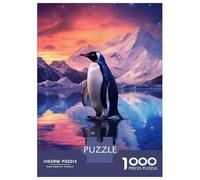 Rompecabezas para Adultos De 1000 Piezas Penguin at Antarctica Rompecabezas para Adultos Juego Práctico Análisis Y Lógica Gran Regalo para Los Amantes De Los Juegos 52x38cm/1000pcs