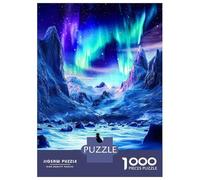 Rompecabezas para Adultos De 1000 Piezas Penguin Under Aurora Borealis Rompecabezas Antiestrés Juguetes Divertidos Y Humorísticos Actividades Divertidas En Casa, 52x38cm/1000pcs