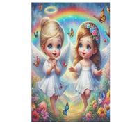 Rompecabezas para adultos de 1000 piezas pequeño ángel lindo - rompecabezas para niños - Juguetes familiares, juego familiar divertido (78×53cm)