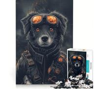 Rompecabezas para Adultos de 1000 Piezas: Perro de Guerra, Juegos relajantes, interacción Entre Padres e Hijos, colección de Artistas, Bellas Artes 38x52cm