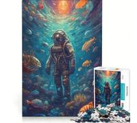 Rompecabezas para Adultos de 1000 Piezas: Pesca, Astronauta, Fantasía, Juegos relajantes, Diversión en casa, Fortalece el Amor Entre Parejas 38x52cm