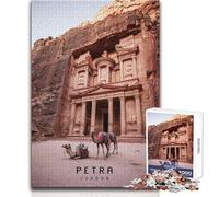 Rompecabezas para Adultos de 1000 Piezas, Petra, la Ciudad perdida, Juego Educativo Familiar, decoración, Obra de Arte, Regalo, tamaño 38x26cm