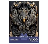 Rompecabezas para Adultos De 1000 Piezas Phoenix Golden Art Deco Rompecabezas para Adultos Juguete Decoración De Pared Corte De Precisión 70x50cm/1000pcs