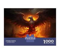 Rompecabezas para Adultos De 1000 Piezas Phoenix Rising Mythical Firebird Artwork Rompecabezas para Adultos Juegos Familiares Arte De Pared Oferta como Regalos para Toda La Familia 38x26cm/1000pcs