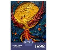 Rompecabezas para Adultos De 1000 Piezas Phoenix Rising Oil Painting Poster, Picture, Metal Print, Paint by Sarah Larry Rompecabezas para Adultos Juegos De Relajación Desafío Difícil Juego Desafiante