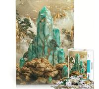 Rompecabezas para Adultos de 1000 Piezas Picos de Cristal, Juego Educativo, dificultad Alta, cumpleaños y Navidad 38x52cm