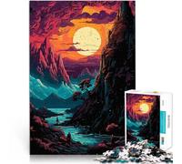 Rompecabezas para Adultos de 1000 Piezas Picos Dorados Juego Familiar para aliviar el estrés: desafío difícil Buen Regalo 38x26cm