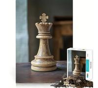 Rompecabezas para Adultos de 1000 Piezas,Pieza de Reina de ajedrez,Corte Premium,Juego Creativo,Juguete,Tiempo de Ocio,decoración navideña (50x75cm)
