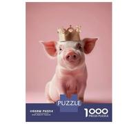 Rompecabezas para Adultos De 1000 Piezas Piglet in A Crown Rompecabezas para Adultos Juguetes Antiestrés Decoración del Hogar Juego Desafiante Regalos 70x50cm/1000pcs