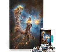Rompecabezas para Adultos de 1000 Piezas Pilares de la Creación en la Nebulosa del Águila Juguetes para armar Ideales para la interacción Entre Padres e Hijos cumpleaños y Navidad