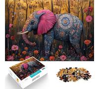 Rompecabezas para Adultos de 1000 Piezas “Pintura Abstracta Elefante” ，para Mayores de 14 años Hermoso Juego de diseñoHermoso Juego de diseño Ofrecido como Regalo para Toda la Familia.。