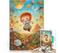 Rompecabezas para Adultos de 1000 Piezas Pintura al óleo de un niño pelirrojo Hecho de cartón para y a Partir de 14 años Juego Familiar para y Una Obra de Arte tamaño:38x52cm