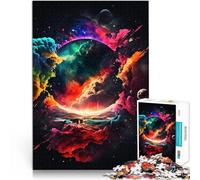 Rompecabezas para Adultos de 1000 Piezas Pintura de Universo Colorido Juego Intelectual Cada Pieza es única: un desafiante y Divertido Juego Familiar 52x38cm