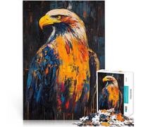 Rompecabezas para Adultos de 1000 Piezas Pintura en Tinta de águila Calva Hecho de Madera para y a Partir de 14 años Vacaciones en casa: Matando el Tiempo Regalos de Juegos desafiantes