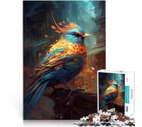 Rompecabezas para Adultos de 1000 Piezas Pinzón pájaro pintoresco Juguete Educativo para aliviar el estrés Ideas de Regalos 52x38cm