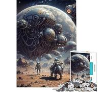 Rompecabezas para Adultos de 1000 Piezas Pioneros del Espacio Galáctico Juegos de relajación Difícil Regalos para Amigos y Familiares (Tamaño 38x52cm)