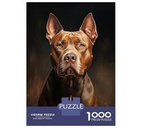 Rompecabezas para Adultos De 1000 Piezas Pit Bull Portrait Rompecabezas para Adultos Juguetes Antiestrés Aliviador del Estrés Regalos De Cumpleaños Y Únicos 38x26cm/1000pcs