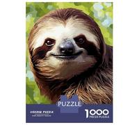 Rompecabezas para Adultos De 1000 Piezas Pixel Art Cute Sloth Rompecabezas para Adultos Juegos De Relajación Regalo De Cumpleaños Regalos para Reducir El Estrés 70x50cm/1000pcs