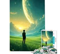 Rompecabezas para Adultos de 1000 Piezas Planeta de la contemplación Desafío Educativo Desafío difícil Juegos Divertidos para Mayores de 14 años 38x52cm