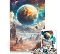 Rompecabezas para Adultos de 1000 Piezas, Planeta Verde, Juguetes para armar, para la diversión Familiar, con Piezas de Formas aleatorias Que encajan Perfectamente 38x26cm
