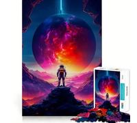 Rompecabezas para Adultos de 1000 Piezas Planetas Ardientes,Piezas de Ajuste preciso,Juego de lógica,diversión acogedora,Regalo de cumpleaños (38x52cm)