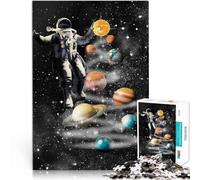 Rompecabezas para Adultos de 1000 Piezas Planetas de astronautas en el Espacio Juego de Preguntas Mejorar el Amor Entre Parejas 38x26cm