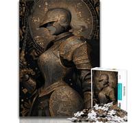 Rompecabezas para Adultos de 1000 Piezas: Poderoso Caballero Medieval Un Juego desafiante para Disfrutar en Familia con Piezas aleatorias Que encajan Perfectamente (38x26cm)